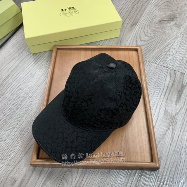 Coach男女同款帽子 蔻馳經典印花棒球帽鴨舌帽  mm1755